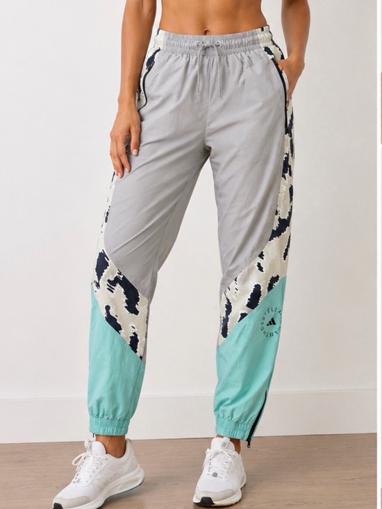 adidas Pants - Adidas by Stella McCartney Women's Track Jogger Mint Abstract design size Small